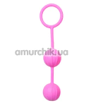 Вагинальные шарики Easy Toys Pleasure Balls Soft Ribbed Love Balls, розовые - Фото №1