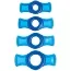 Набір ерекційних кілець TitanMen Cock Ring Set, 4 шт., синій - Фото №1