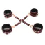 Ремінці для фіксаторів Liebe Seele Wine Red Leather Hogtie with Clips, бордові - Фото №5