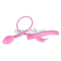 Вибратор Smile Inflatable Vibe Rosy Bunny, розовый - Фото №1