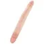 Двухконечный фаллоимитатор King Cock Slim Double Dildo, телесный - Фото №2