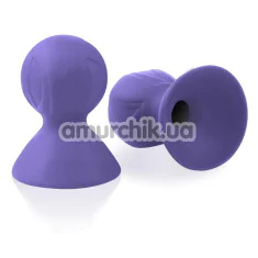 Вакуумные стимуляторы для сосков Liebe Seele Nipple Suckers, фиолетовые - Фото №1