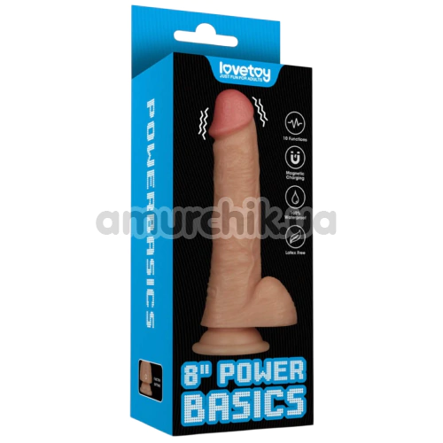 Вібратор Power Basics 8, тілесний