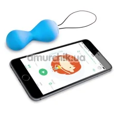 Вагінальні кульки Gballs 2 App - Lagoon, блакитні - Фото №1
