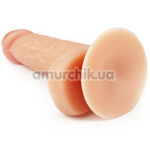 Фалоімітатор з мошонкою Lovetoy The Ultra Soft Dude 7, тілесний