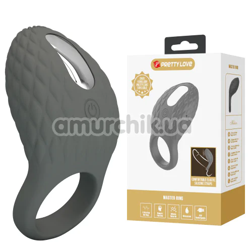 Віброкільце для члена Pretty Love Heloise, сіре