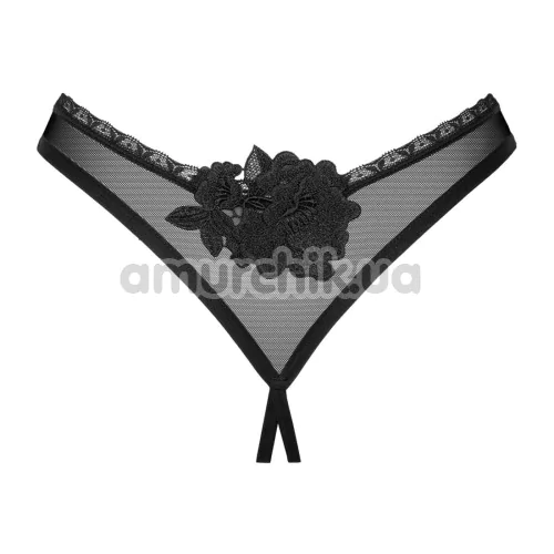 Трусики-стринги Obsessive Latinesa Crotchless, черные