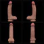 Фалоімітатор Dual-Layered Silicone Nature Cock LV411044, коричневий - Фото №4
