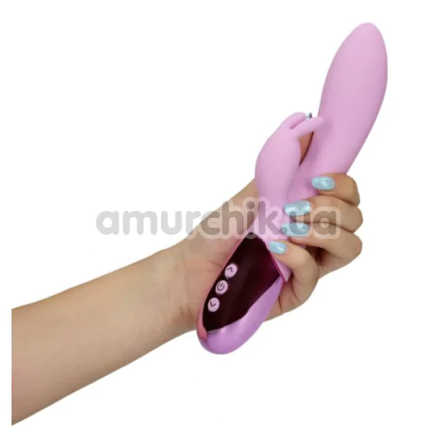 Вібратор Loveline Ultra Soft Silicone Rabbit Vibrator, бузковий