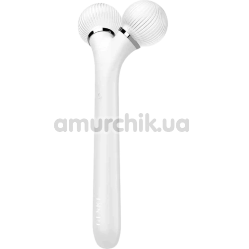 Ультразвуковий масажер для обличчя Geske Sonic Facial Roller 4 in 1, білий