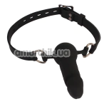 Кляп с фаллоимитатором Behave! Luxury Fetish Dildo Gag, черный - Фото №1
