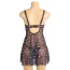 Комплект Star Night Sexy Black Lace Set With Heart Design, чорний: пеньюар + трусики-стрінги - Фото №7