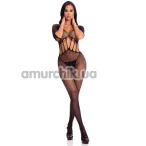 Комбінезон Amplify Crotchless Bodystocking, чорний - Фото №1