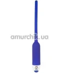 Уретральная вставка с вибрацией для мужчин Silikon Dilator, синяя - Фото №1