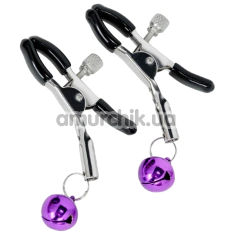 Затискачі для сосків Boss Series Fetish Exclusive Nipple Clamps No.17, фіолетові - Фото №1