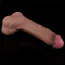 Фалоімітатор Dual-Layered Silicone Nature Cock LV411044, коричневий - Фото №3