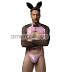 Костюм зайчика JSY Sexy Lingerie 2312, черно-розовый: боди + ушки - Фото №1