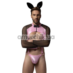 Костюм зайчика JSY Sexy Lingerie 2312, черно-розовый: боди + ушки - Фото №1