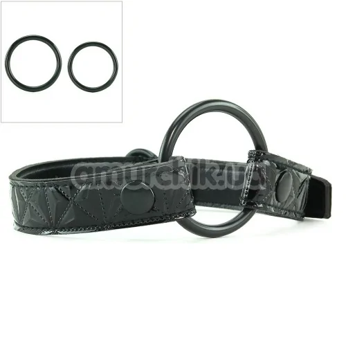 Кляп зі змінними кільцями Sinful O - Ring Mouth Gag, чорний