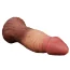 Фалоімітатор Dual-Layered Silicone Nature Cock LV411017, коричневий - Фото №4
