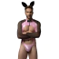 Костюм зайчика JSY Sexy Lingerie 2312, черно-розовый: боди + ушки - Фото №1