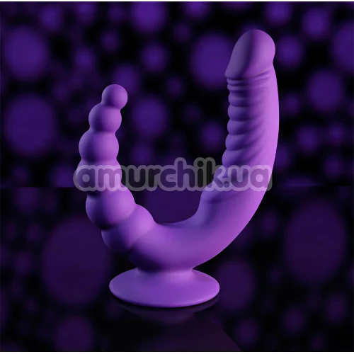 Подвійний вібратор Evolved The Rider, фіолетовий