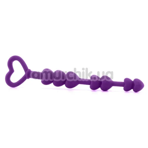 Анальний стимулятор Lia Love Beads, фіолетовий