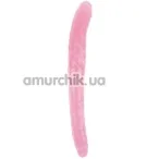 Двокінцевий фалоімітатор Hi-Rubber Born To Create Pleasure 17.7 Inch, рожевий - Фото №1