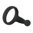 Эрекционное кольцо со стимулятором простаты Black Velvets Cock Ring, черное - Фото №3