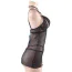 Комплект Star Night Nightgown Sheer Mesh Babydoll, чорний: пеньюар + трусики-стрінги - Фото №9
