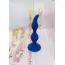 Анальна пробка Loveshop Silicone Wave Plug, синя - Фото №3