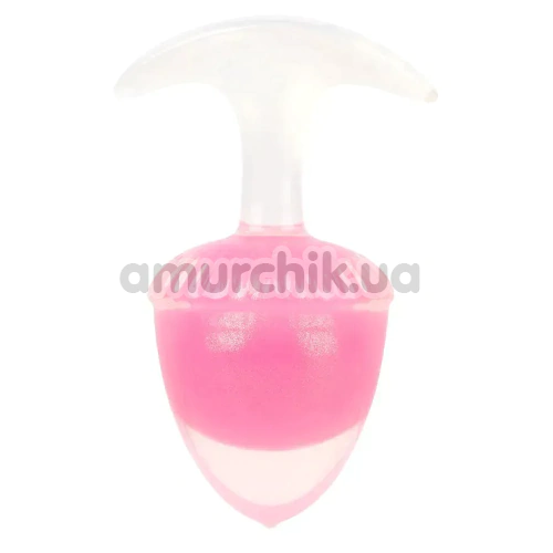 Анальная пробка Univibe Glow-In-Dark Berry S, розовая