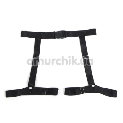 Костюм кішечки Star Night Faux Leather Kitty Set, чорний: боді + гартери + вушка