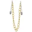 Затискачі для сосків з широком ланцюжком Lucky Bay Nipple Play Chain Heavy Metall, золоті - Фото №1