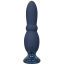 Анальна пробка з вібрацією Glam Beaded Anal Vibe, синя - Фото №2