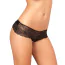 Трусики Luxe Lace Crotchless Bow Back Thong, черные - Фото №3
