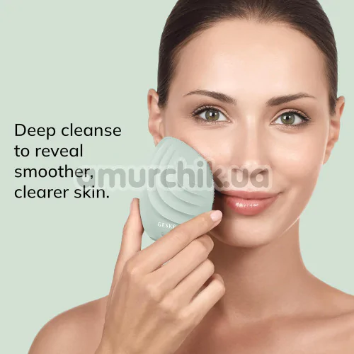 Ультразвуковая щетка для лица Geske Sonic Facial Brush 5 in 1, зеленая