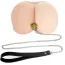 Анальная пробка с желтым кристаллом и поводком Art Of Sex Metal Anal Plug with Leash L, серебряная - Фото №2