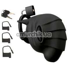 Пояс вірності Black Velvets Cock & Ball Cage, чорний - Фото №1