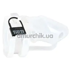 Пояс верности с замком Cock Kafig Penis Cage, белый - Фото №1