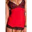 Комплект Hollywood Chemise and G-String Set, красный: пеньюар + трусики-стринги - Фото №3