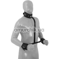 Фиксатор XXdreamSToys Hals Handfessel Pranger, чёрный - Фото №1