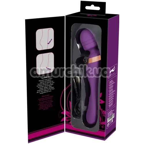 Універсальний масажер Javida Double Vibro Massager, фіолетовий
