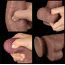 Фаллоимитатор Dual-Layered Silicone Nature Cock LV411302, светло-коричневый - Фото №20
