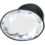 Анальная пробка Crystal Amulet Silicone Butt Plug Small, черная - Фото №3