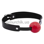Кляп DS Fetish Ball Gag, червоно-чорний - Фото №1