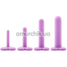 Набір фалоімітаторів Wellness 4-piece Dilator Kit, фіолетовий - Фото №1