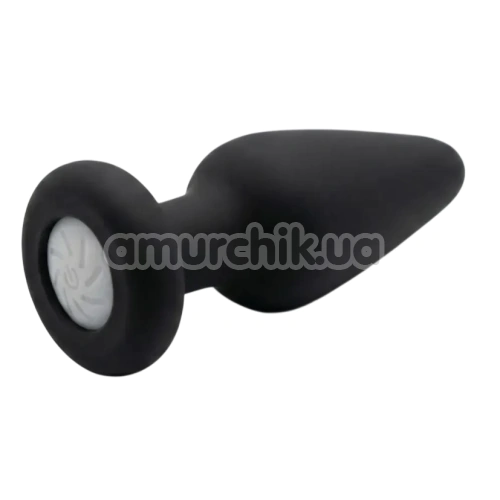 Анальная пробка с подсветкой Passion Play Light-up Buttplug M, черная