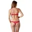 Комплект Cottelli Collection Lingerie Half-cup Bra Set червоний: бюстгальтер + трусики-стринги - Фото №3