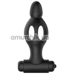 Анальная пробка с вибрацией MR Play Super Rower Silicone Vibrating Anal Plug, черный - Фото №1